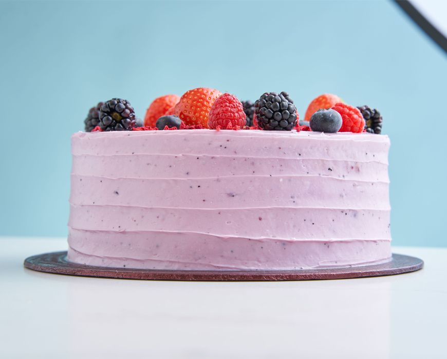 Gluten Free Fresh Berry Cake.